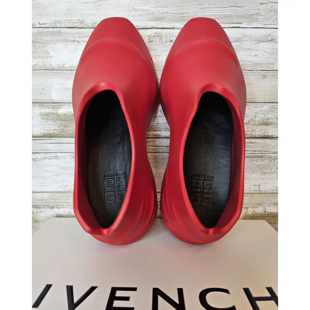 Authentic GIVENCHY Show Low Shoes - Red - Rubber - Size US 12 / EU 45